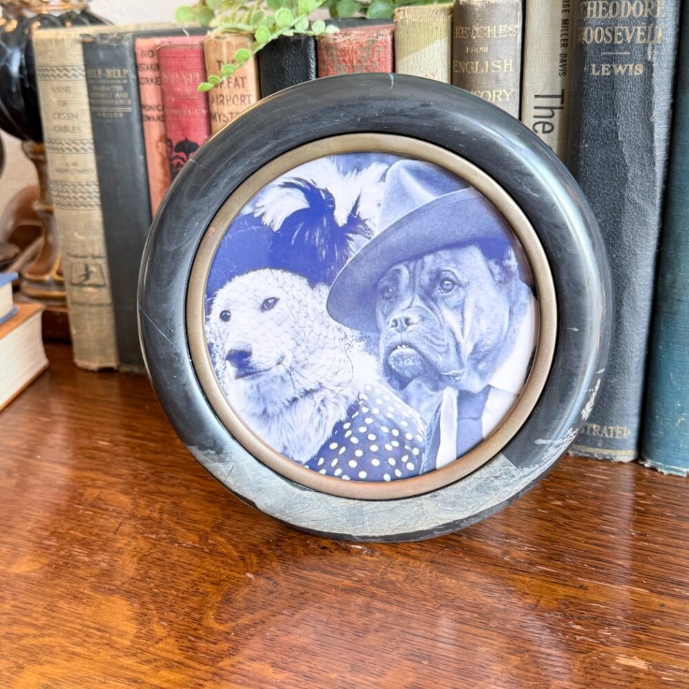 Unusual Marble and Brass Frame Made in Pakistan - Picture 3 of 13